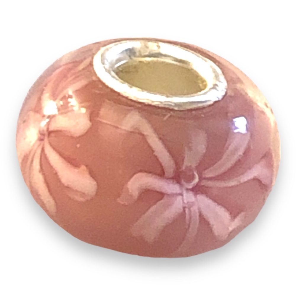 Lamp work glass bead charm